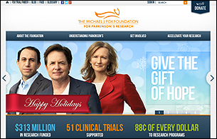 Michael J Fox Foundation Website